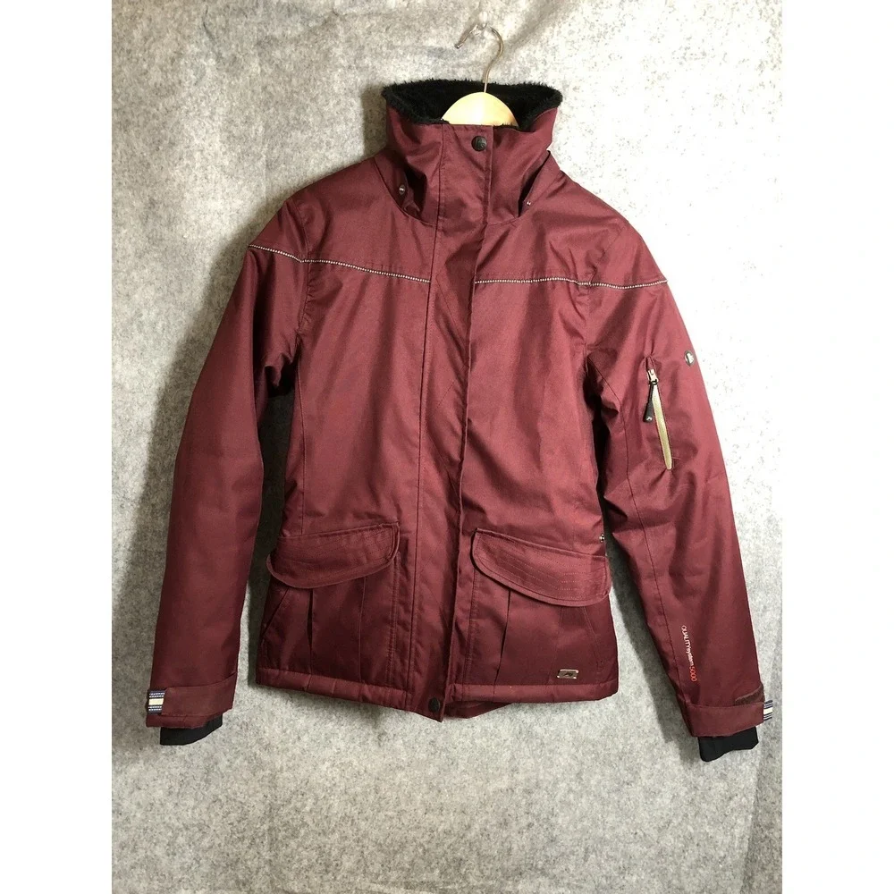 Riding Sport Equestrian Wear Jacket XS Maroon Crown Fur Lined Coat System 5000